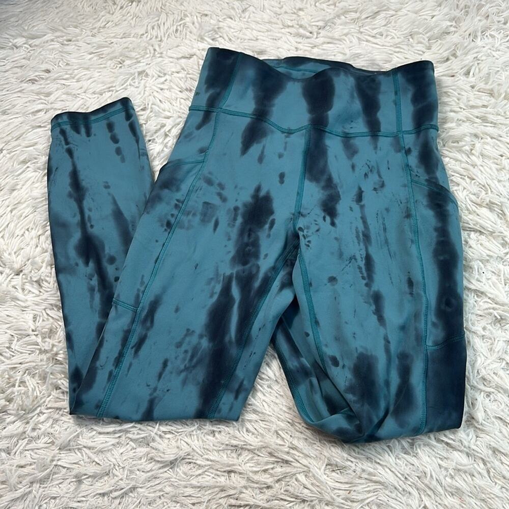 Lululemon Invigorate High-Rise Tight 25" *Wash Forest Shibori Graphite Grey